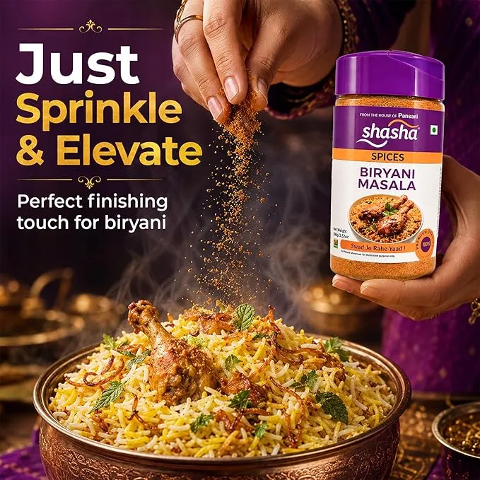 Shasha Biryani Masala Powder 100g | Authentic Indian Spice 4 Shasha Biryani Masala Powder 100g | Authentic Indian Spice - Image 4