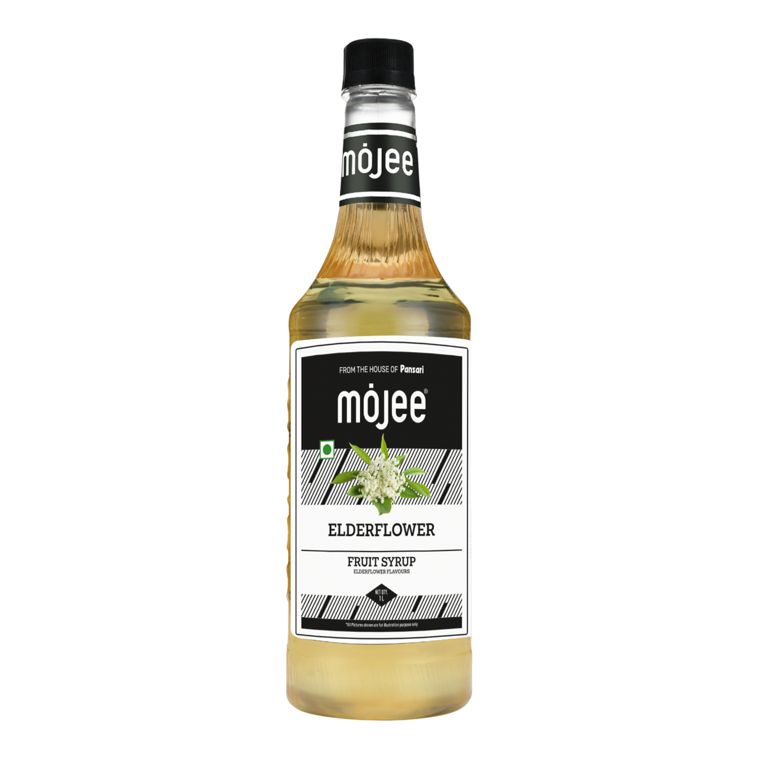 Mojee Elderflower flavour syrup for mocktails and beverages