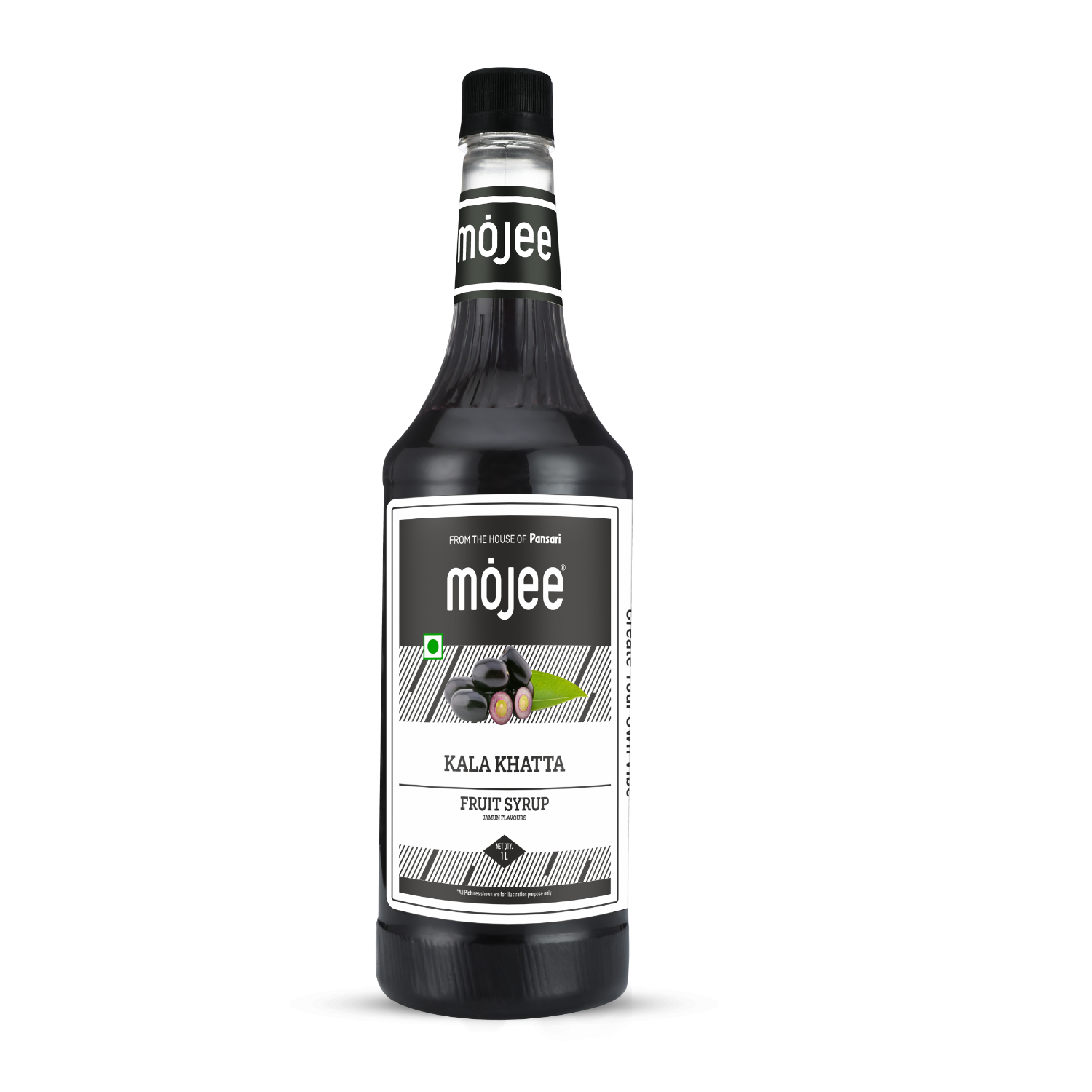 Mojee Kala Khatta flavour syrup for mocktails and beverages