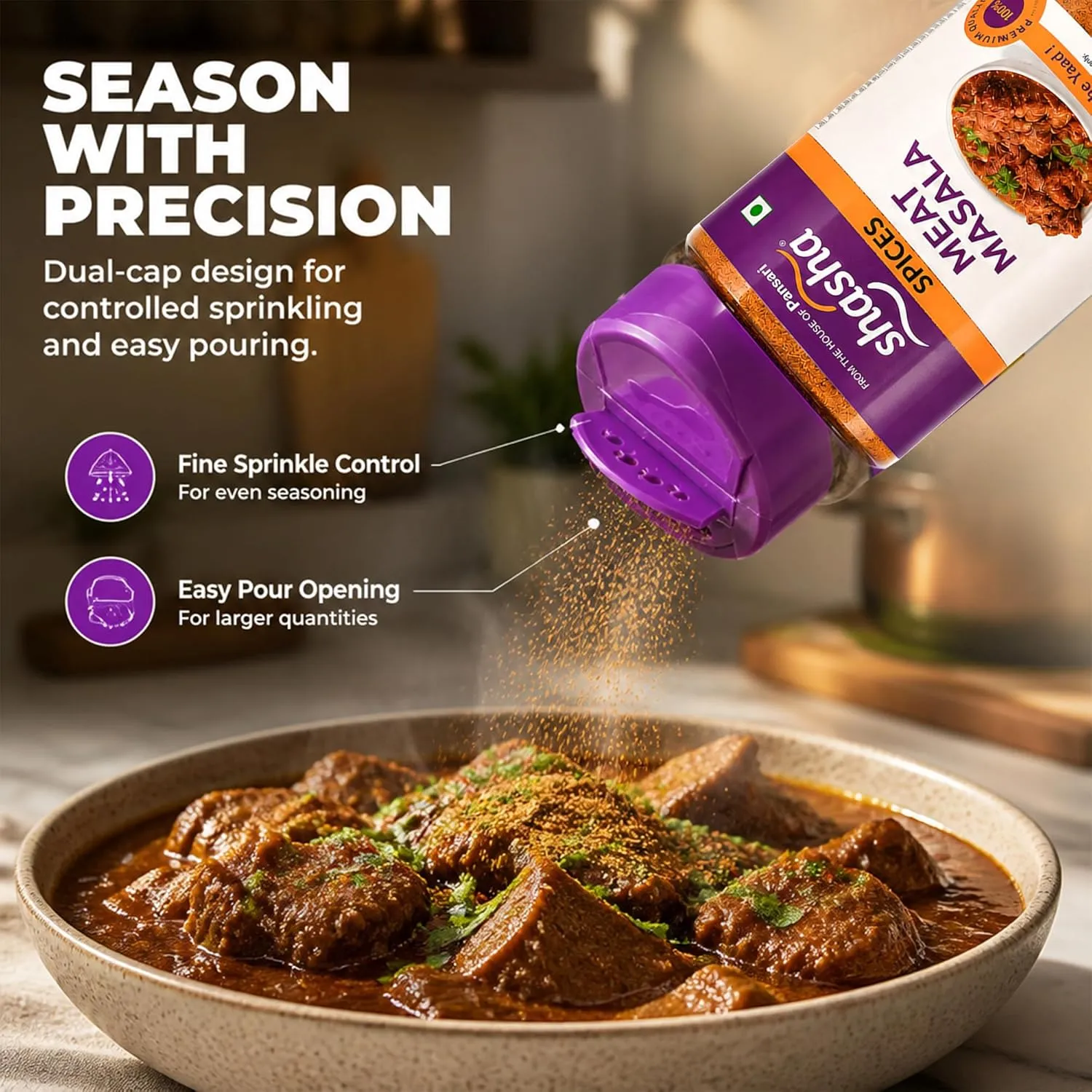 Shasha Meat Masala Powder 100g | Authentic Indian Spice 5 Shasha Meat Masala Powder 100g | Authentic Indian Spice - Image 5