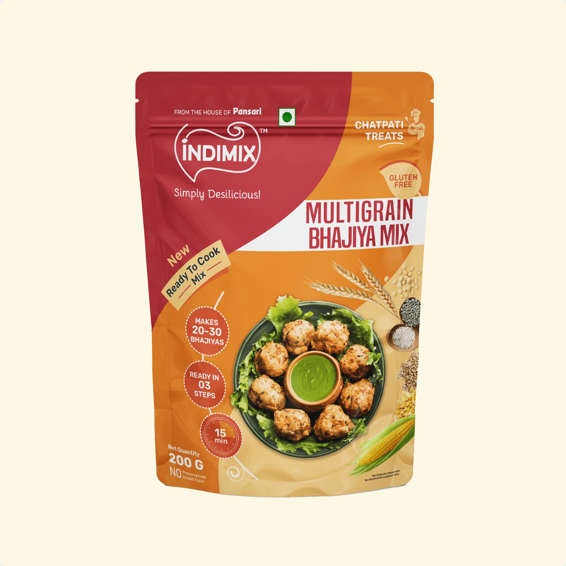 Pansari Multigrain Bhajiya Mix — nutritious multigrain fritter instant mix