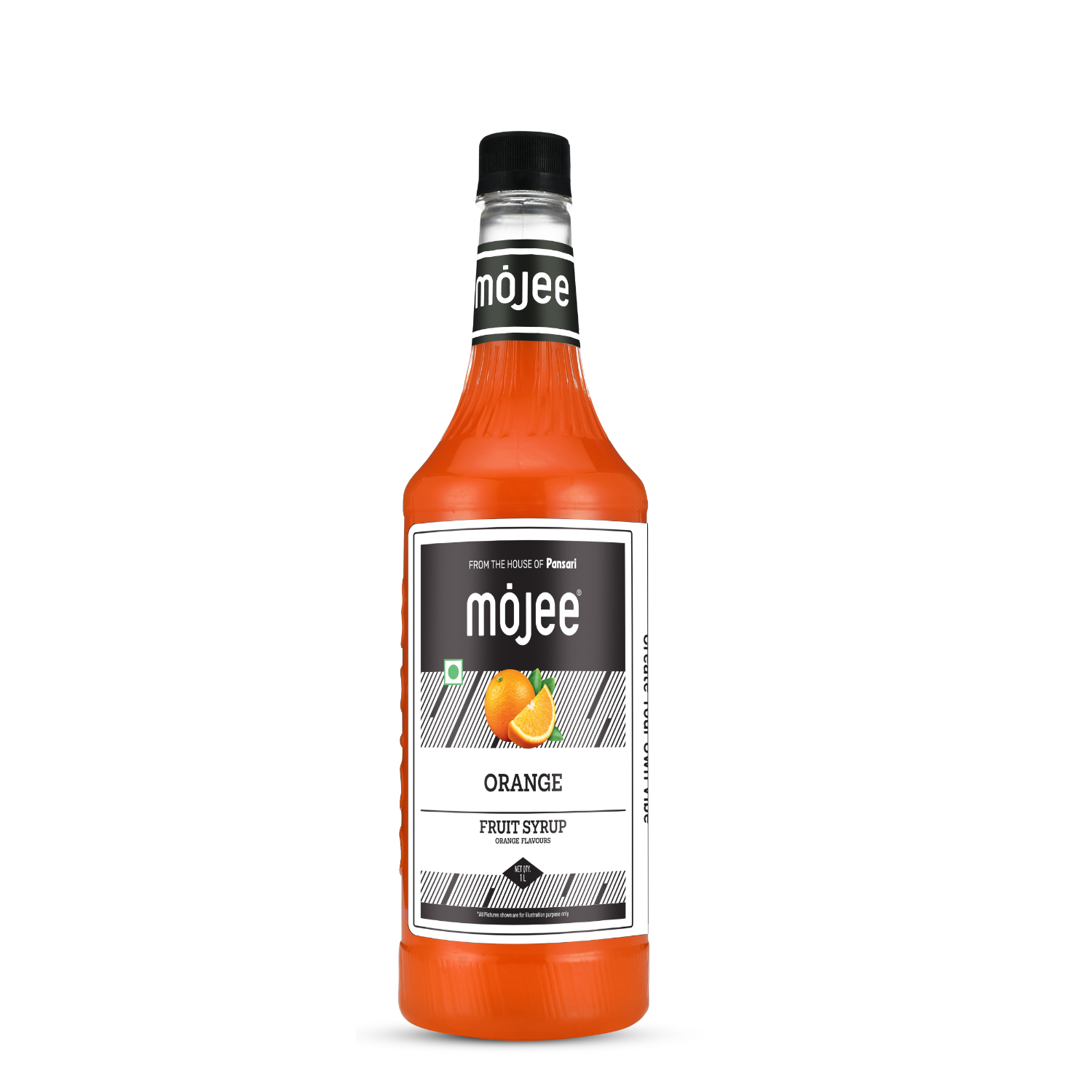 Mojee Orange flavour syrup for mocktails and beverages