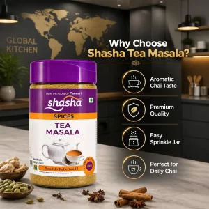 Shasha Authentic Masala Tea Powder 100g | Traditional Indian Chai 8 shasha masala tea