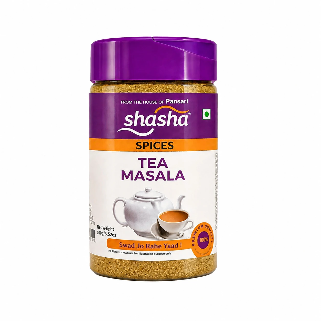 Shasha Authentic Masala Tea Powder 100g | Traditional Indian Chai 1 Shasha Authentic Masala Tea Powder 100g | Traditional Indian Chai