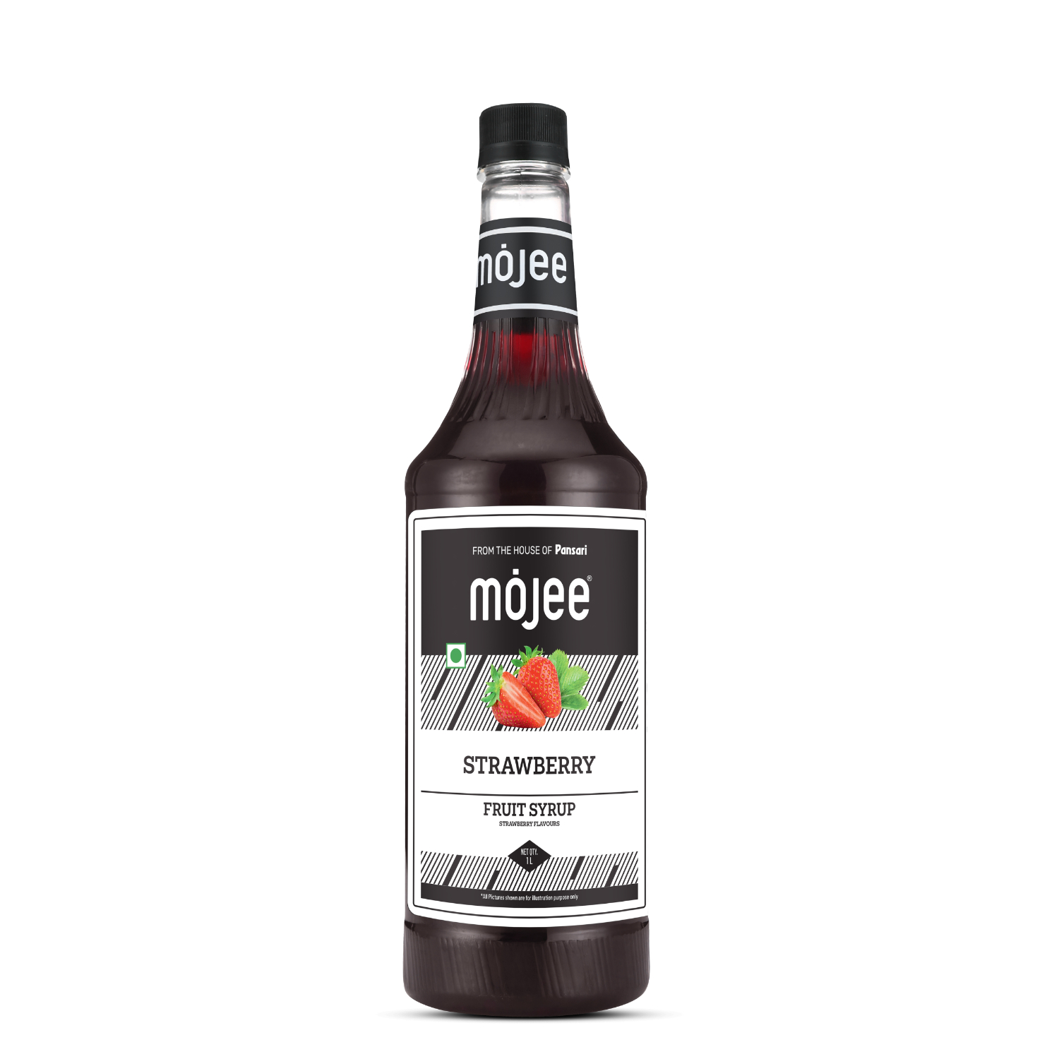 Mojee Strawberry flavour syrup for mocktails and beverages