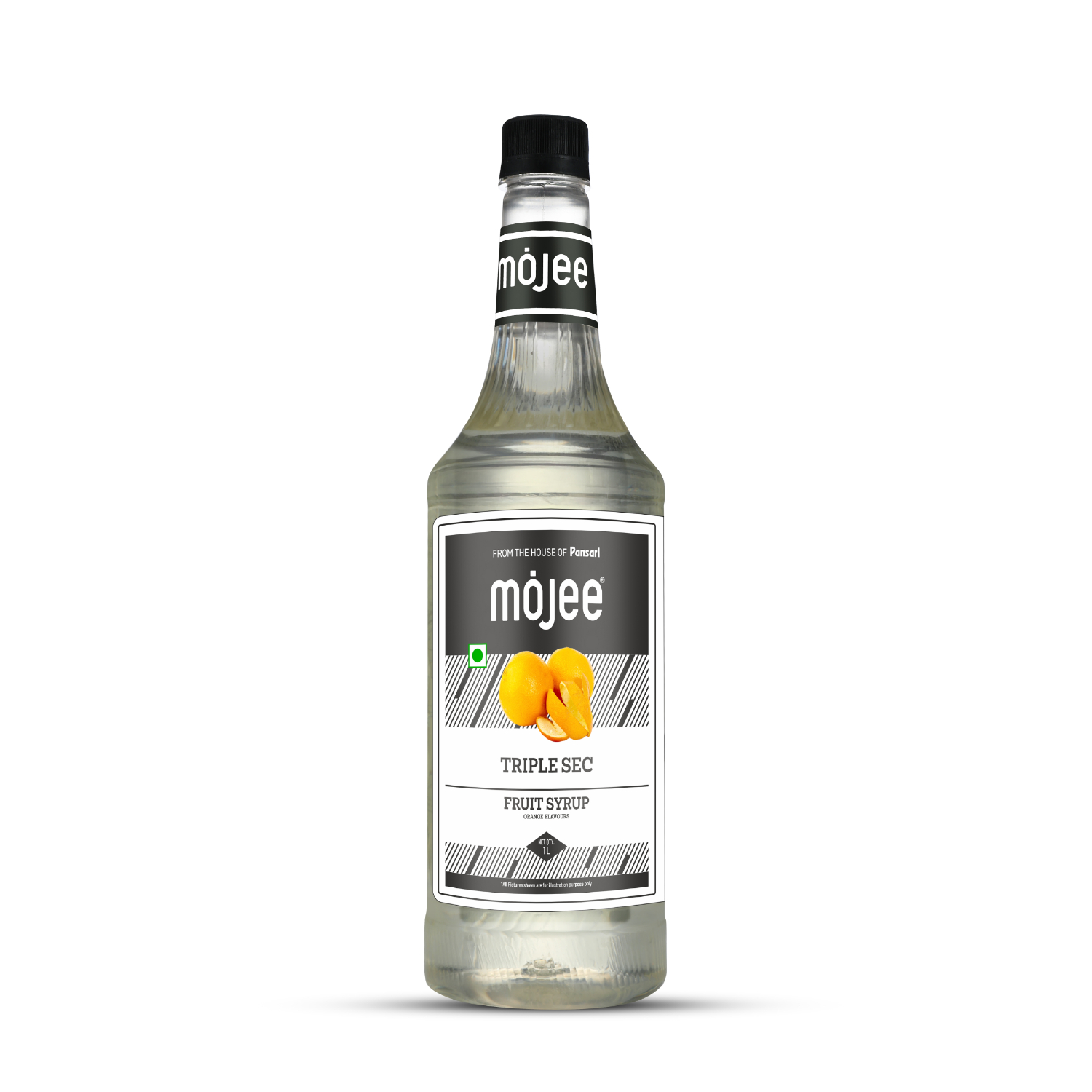 Mojee Triple Sec flavour syrup for mocktails and beverages