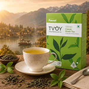 TVOY Classic Green Tea Bags 20 Pyramid Tea Bags | Pure Green Tea