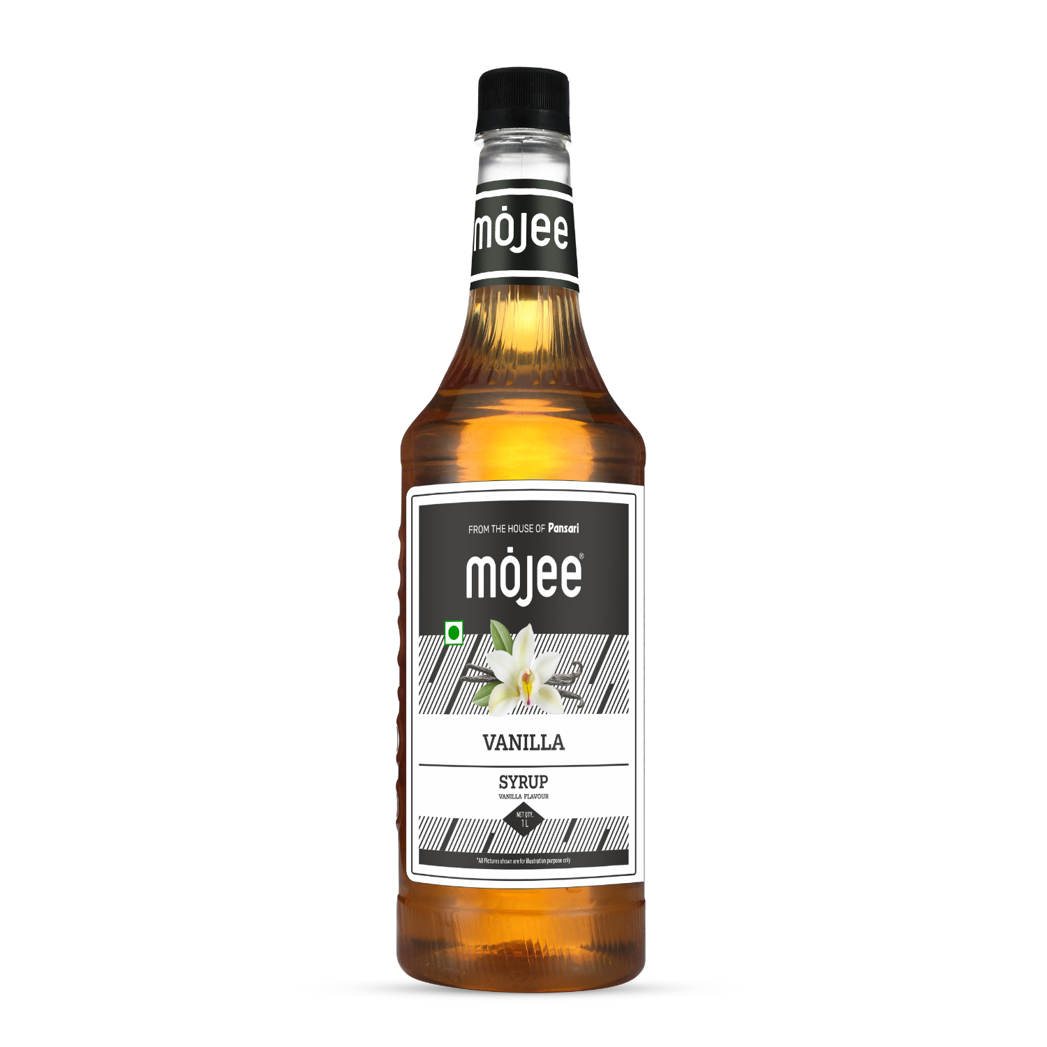 Mojee Vanilla flavour syrup for mocktails and beverages