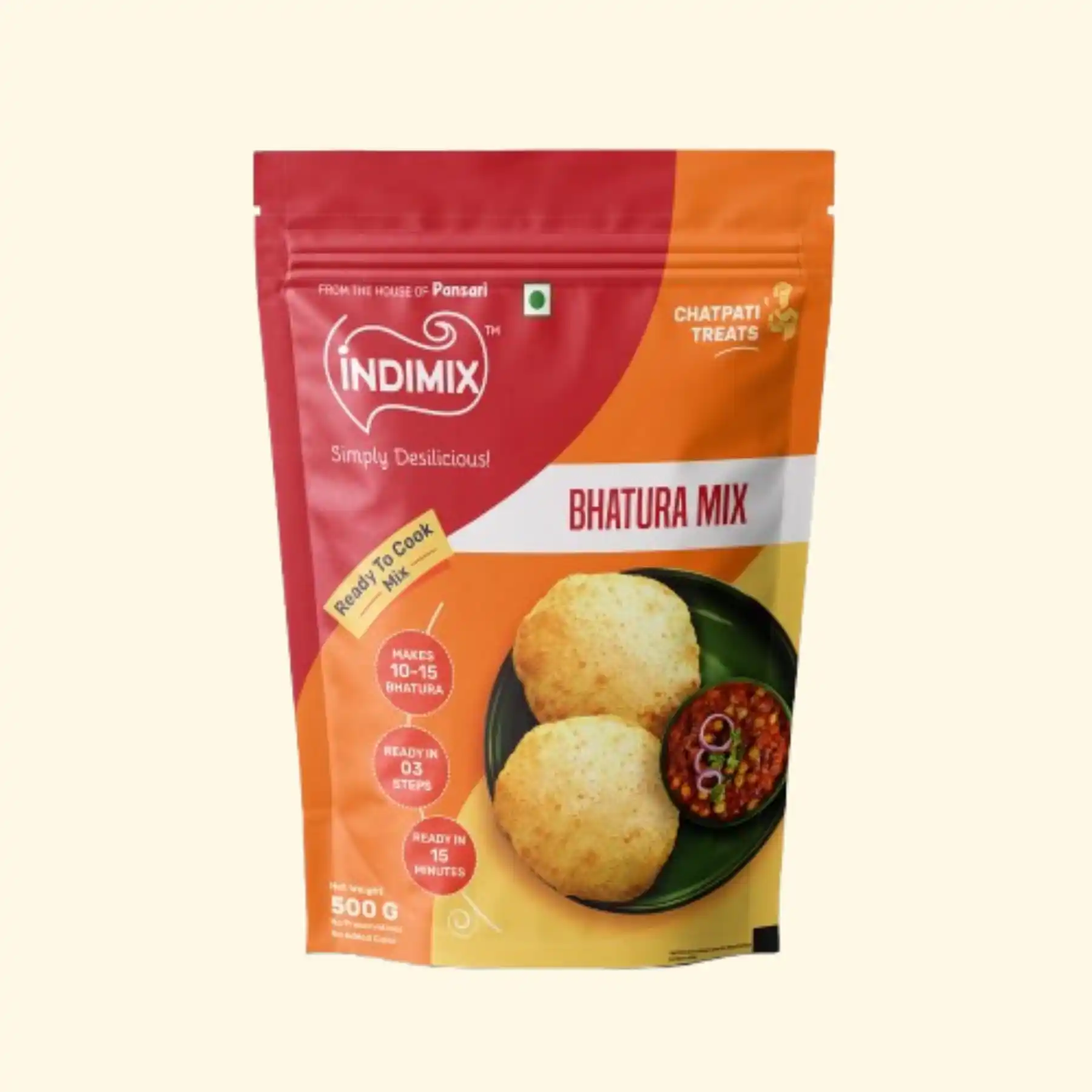 Pansari Bhatura Mix — golden puffed soft bhatura instant mix