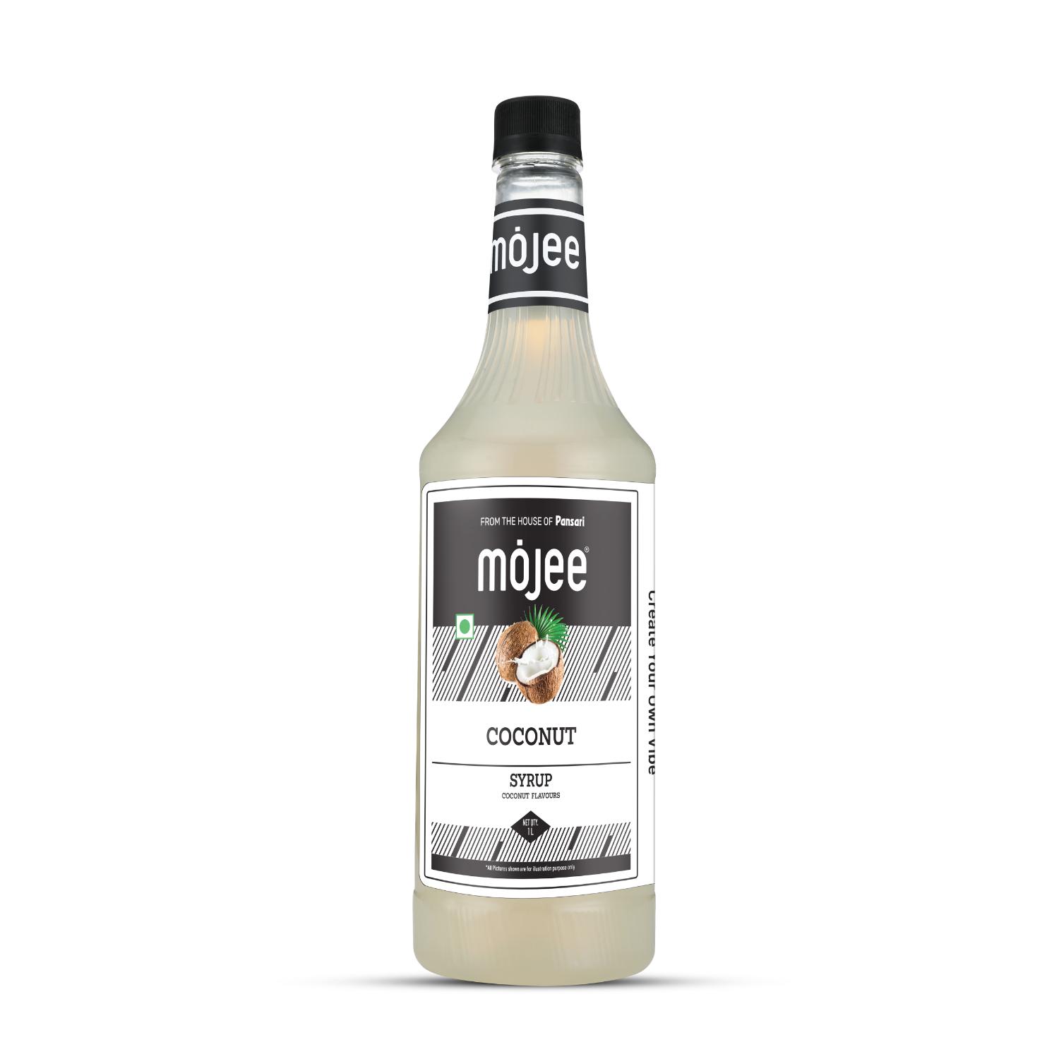 Mojee Coconut flavour syrup for mocktails and beverages