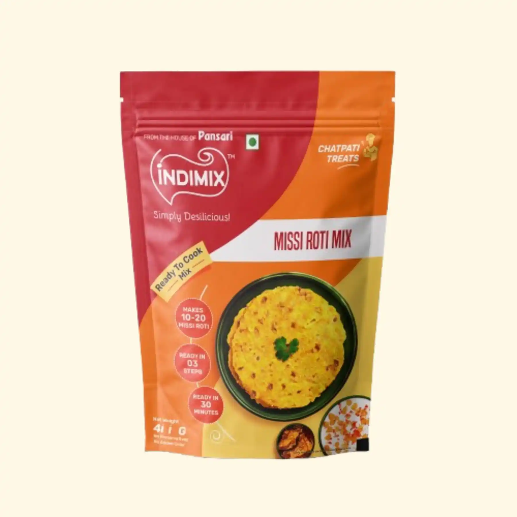 Pansari Missi Roti Mix — Punjabi spiced besan wheat flatbread instant mix