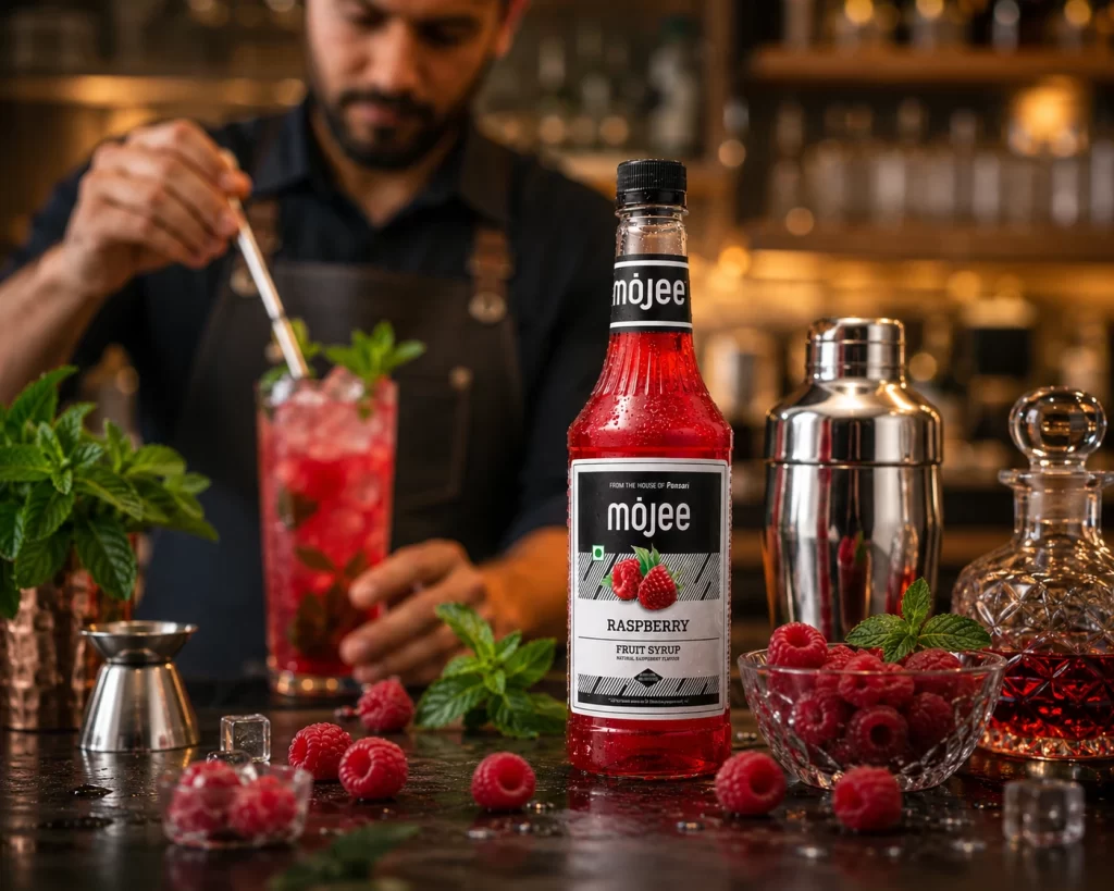 mojee red raspberry syrup 3
