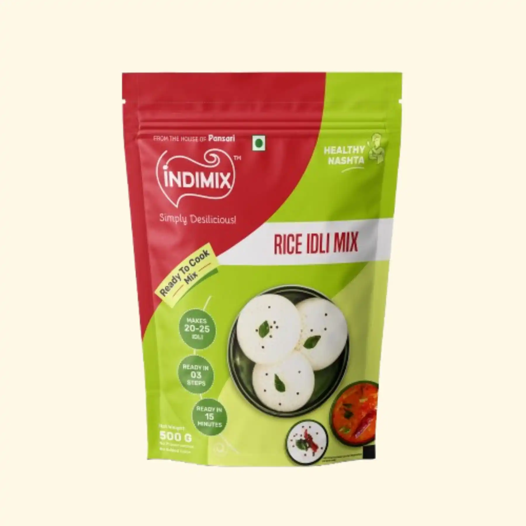 Pansari Rice Idli Mix — soft fluffy South Indian idli instant mix