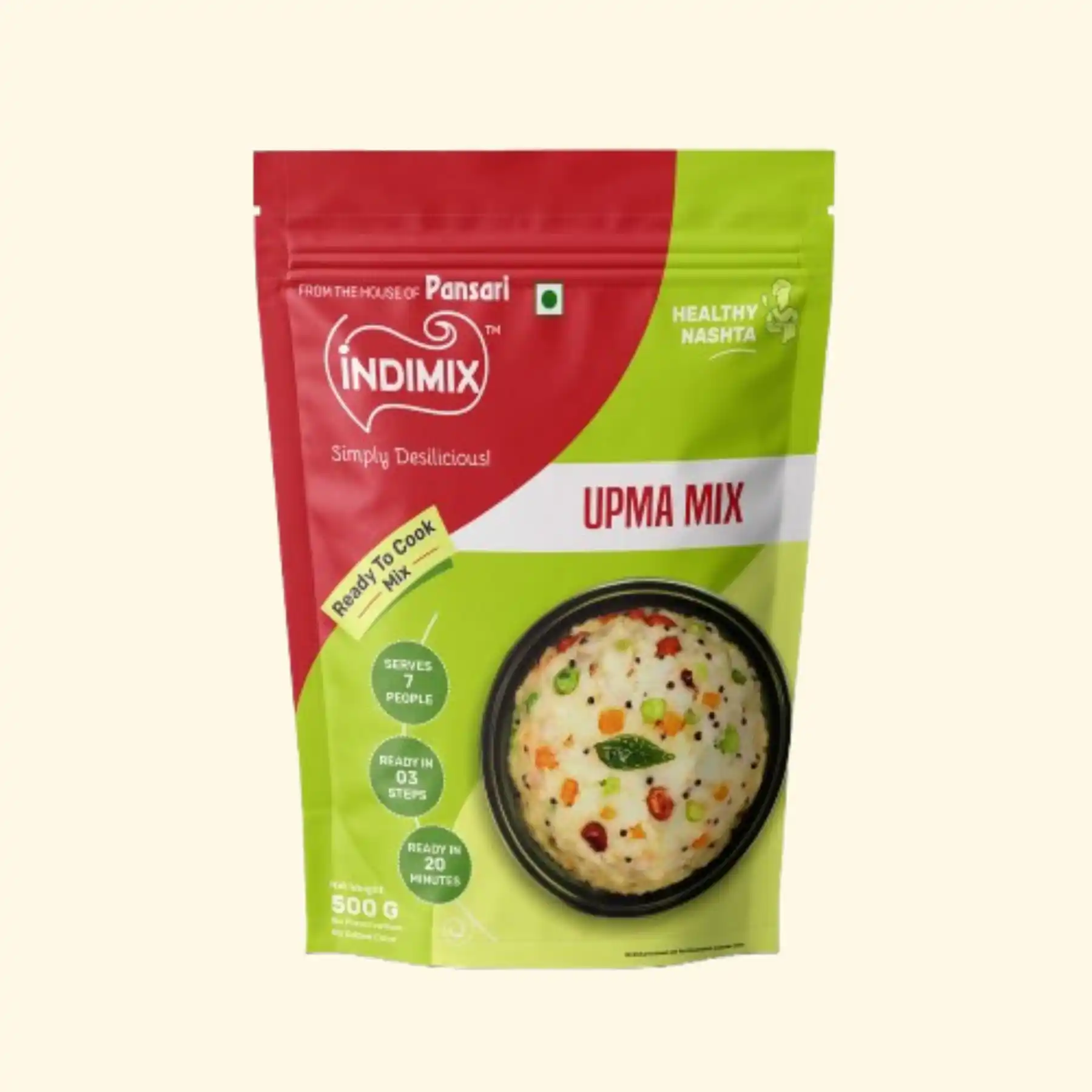 Pansari Upma Mix — quick fluffy South Indian semolina upma instant mix