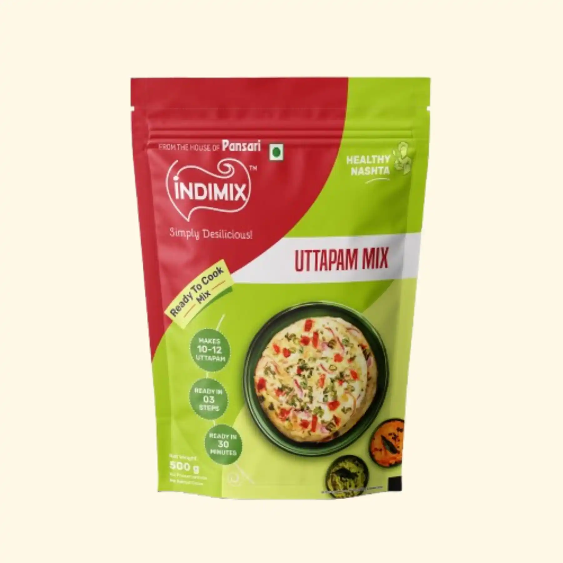 Pansari Uttapam Mix — soft spongy South Indian uttapam instant mix