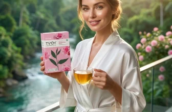 drinking rose tea