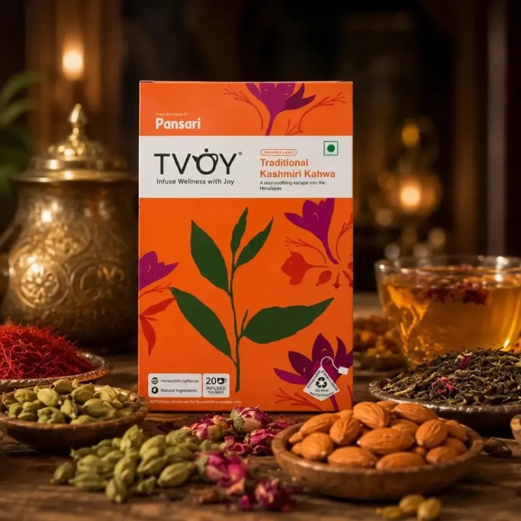 kashmiri kahwa tea 