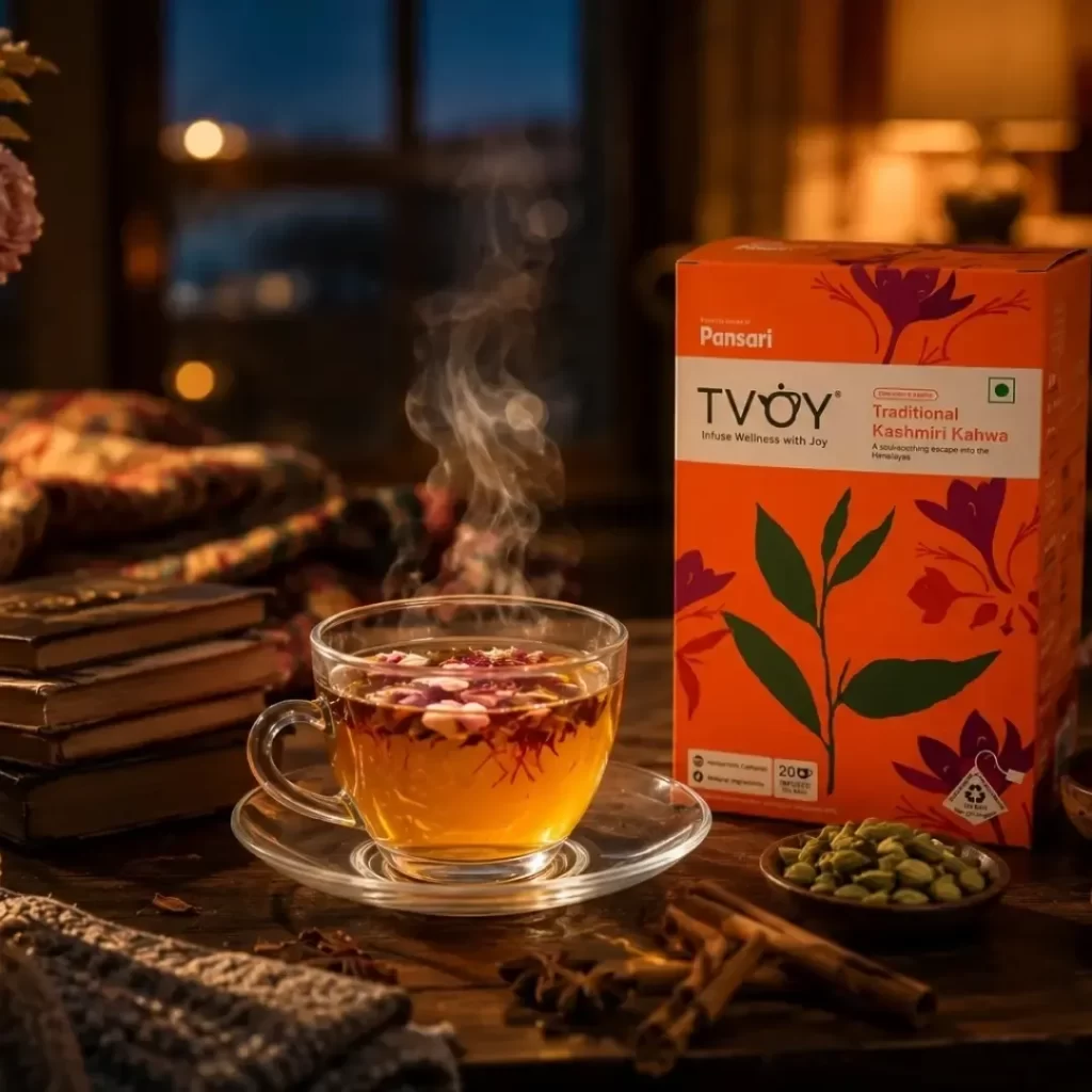 kashmiri kahwa tea 