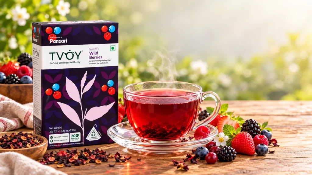 how to make berry tea 