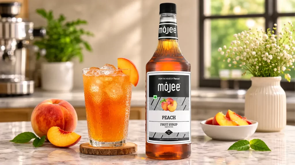 mojee peach syrup 
