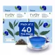 TVOY Butterfly Pea Flower Tea 40 Pyramid Tea Bags | Blue Tea