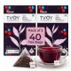 TVOY Wild Berry Tea Bags 40 Pyramid Tea Bags | Fruit Tea